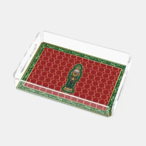 Vitelli Design Studio-Nutcracker Kırmızı 25X17 Akrilik Tepsi