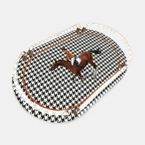 Vitelli Design Studio-Equestrian Oval Akrilik Tepsi