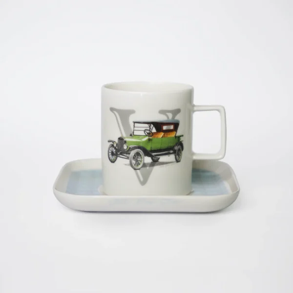 Vitelli Design Studio - Classic Cars Porselen Çay Fincanı