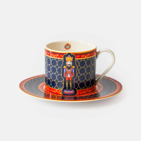 Vitelli Design Studio - Nutcracker Mavi Porselen Çay Fincanı
