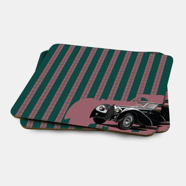Vitelli Design Studio- Classic Cars 2'li MDF Amerikan Servis