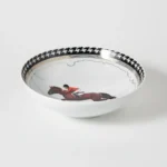 Vitelli Design Studio -Equestrian Kırmızı Ceketli Porselen Salata & Çorba Kasesi