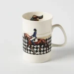 Vitelli Design Studio -Equestrian Eyerli Porselen Kahve Kupası