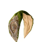 JOYCO Annabel Green Taş ve Boncuk İşlemeli Kadın Taç