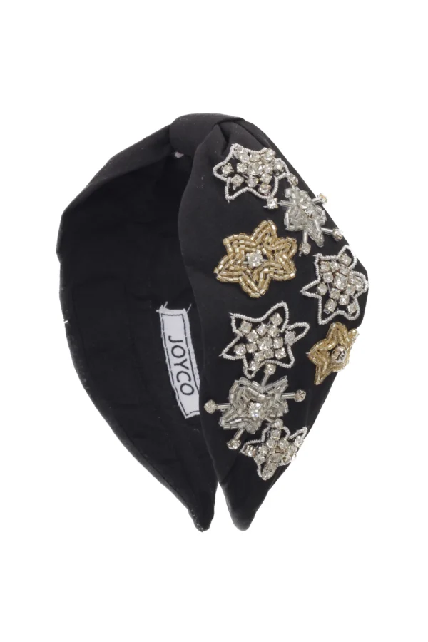 JOYCO Stella Black Boncuk İşlemeli Kadın Taç