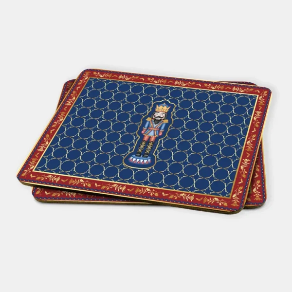 Vitelli Design Studio-Nutcracker Mavi 2'li MDF Amerikan Servis