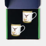 Vitelli Design Studio -Deer Collection İkili Porselen Türk Kahvesi Fincanı