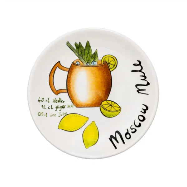 Feeling Good Inside-Pop-up Cocktail Collection Handmade Seramik Moscow Mule Kokteyl Tabağı 15 cm