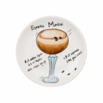Feeling Good Inside-Pop-up Cocktail Collection Handmade Seramik Espresso Martini Kokteyl Tabağı 15 cm