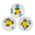 Feeling Good Inside-Happy Citrons 18 cm Tatlı Tabağı 3’lü Set