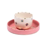 Feeling Good Inside - Inner Eye Collection Gözlü Pembe Türk Kahvesi Fincanı Seti