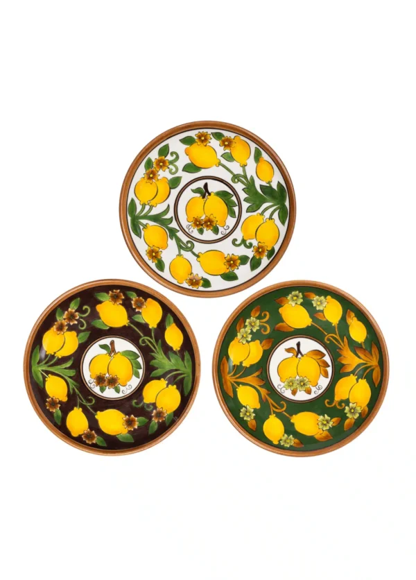 Feeling Good Inside- Amalfi Coast Collection 3’lü Sonbahar 30 cm Tabak Seti ”Golden Fall ”