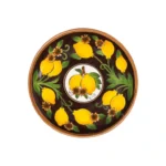 Feeling Good Inside -Amalfi Coast Collection Seramik Koyu Kahve 22 cm Tabak ”Golden Fall”