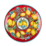 Feeling Good Inside -Amalfi Coast Collection Handmade Seramik Kırmızı Yemek Tabağı