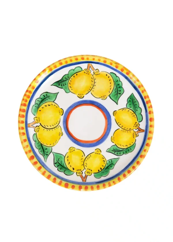 Feeling Good Inside-Sicilian Lemon Collection Handmade Seramik 22 cm Tabak