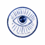 Feeling Good Inside-Inner Eye Collection Handmade Yazılı Tek Göz Seramik Pasta Tabağı