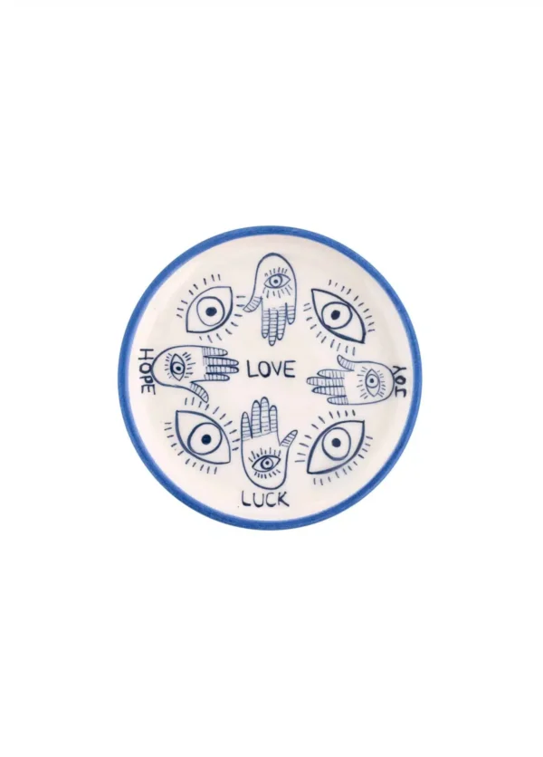 Feeling Good Inside-Inner Eye Collection Hope-Love-Luck-Joy Seramik Mini Tabak