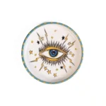 Feeling Good Inside-Signature Eye Handmade Seramik Green Mini Plate