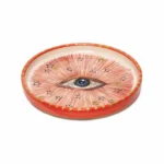 Feeling Good Inside -Signature Eye Handmade Seramik Pink Mini Plate