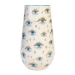 Feeling Good Inside-Signature Eye Handmade Ceramic Vase (24 karad gold)