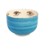 Feeling Good Inside - Signature Eye Handmade Ceramic Blue Bowl