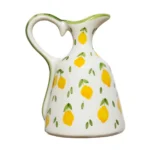 Feeling Good Inside -Lemon Splash Collection Handmade Ceramic Sürahi