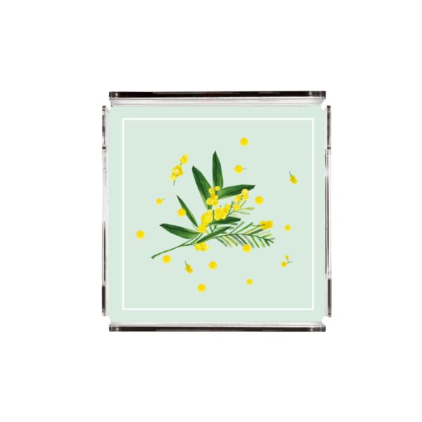 Fern&Co-Fleur De Mimosa Collection Büyük Boy Tepsi