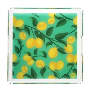 Feeling Good Inside- Green Lemon Plexi Tray 33*33