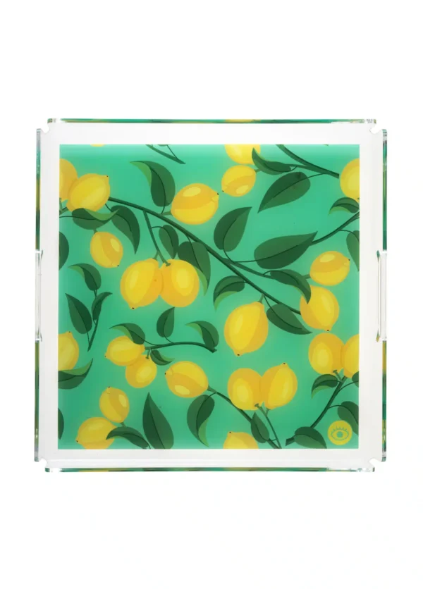 Feeling Good Inside- Green Lemon Plexi Tray 33*33