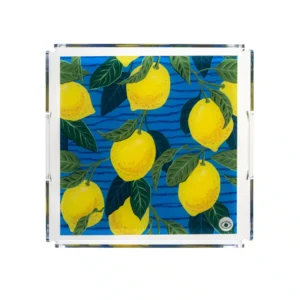 Blue Lemon Plexi Tepsi 25*25 cm