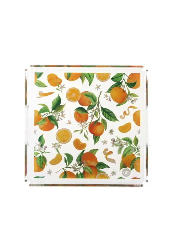 Feeling Good Inside -Mandarin Plexi Tray 25*25