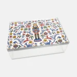 Vitelli Design Studio-Nutcracker Beyaz 18x12 Akrilik Kutu