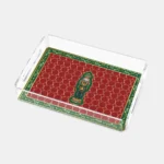 Vitelli Design Studio-Nutcracker Kırmızı 25X17 Akrilik Tepsi