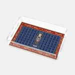 Vitelli Design Studio-Nutcracker Mavi 25X17 Akrilik Tepsi