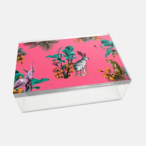 Vitelli Design Studio - Wonderland Pembe Tavşan Akrilik Kutu
